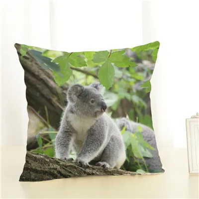 Новое поступление, наволочки для диванной подушки Koala, Мягкая Наволочка для украшения дома, наволочки, постельные принадлежности, хлопковые льняные квадратные - Цвет: 10