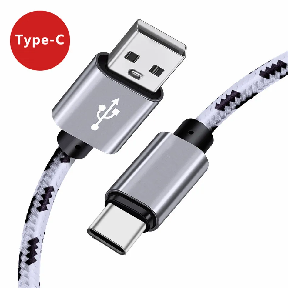 5V 2.1A 3M быстрое зарядное устройство кабель usb type C для Nokia 8 8,1 7,1 6,1 Plus Motorola One power LG G6 G7 Bluboo S9 Pixel 2 3 - Цвет: White