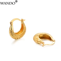 wando trendy ethiopian jewelry small pocket earrings for womengirls arab african jewelry gold color pendientes wedding gifts