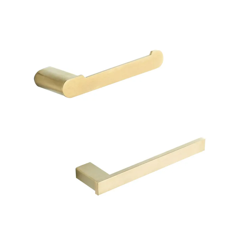 

Brass Bathroom Towel Rings Wall Mounted Towel Holder Towel Rack Brushed Gold Towel Rail Construction Bathroom Accessories