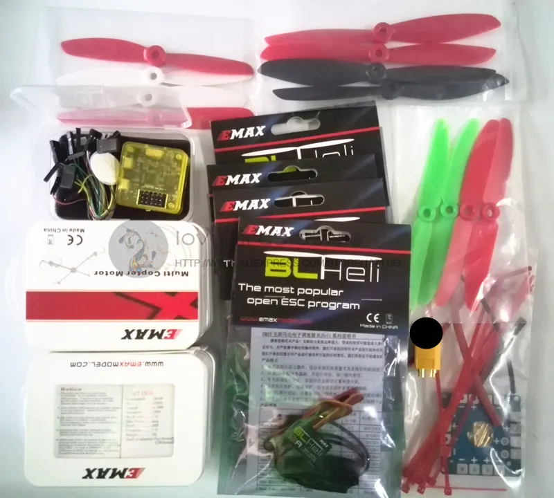 Электронабор EMAX MT2204 CC3D + 2300KV мотор Simon K/BLheli 12A ESC 5045/6045 пропеллеры для DIY