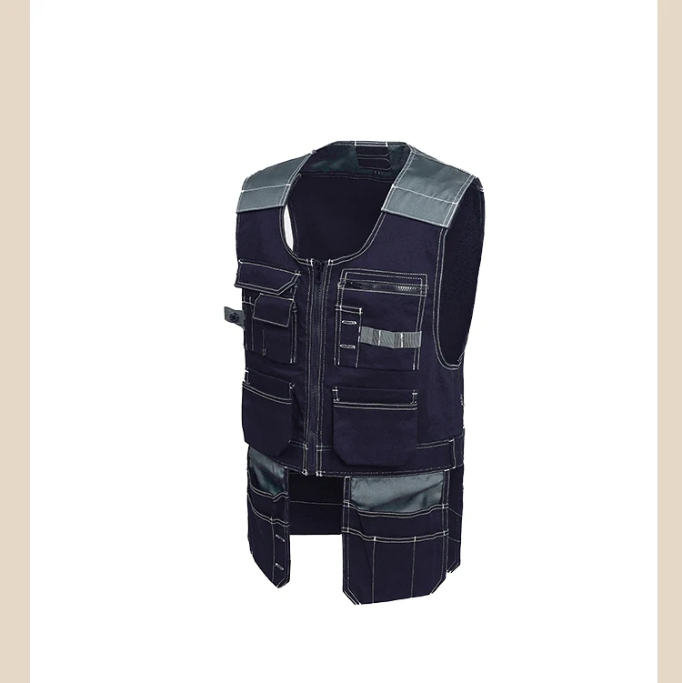 Брендовый инструмент, многофункциональные карманы, T/C, Twill, многофункциональное снаряжение, Мужская Уличная рабочая одежда, рабочие жилеты, многофункциональные жилеты B208