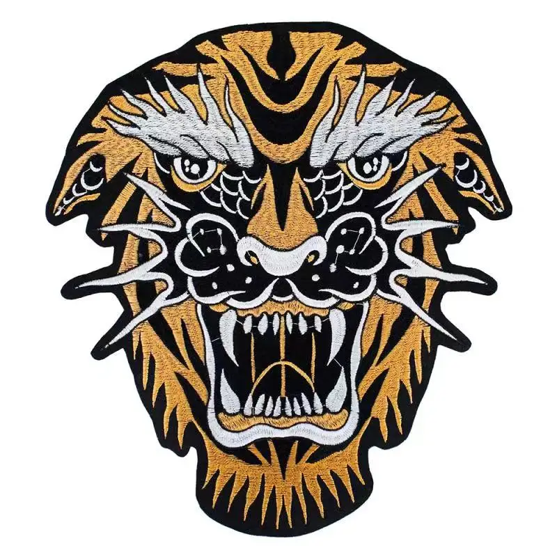 Embroidery Dragon head Patch iron on patch pack The Sweater for jackets wind clothing ironing cloth stickers accessories | Дом и сад