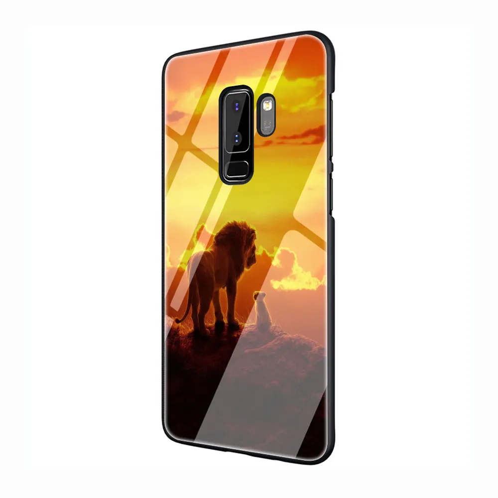 Король Лев силиковые очки с закалённым Стекло Телефон чехол для Galaxy S7 edge S8 9 10 Plus, Note 8, 9, 10, A10 20 30 40 50 60 70 - Цвет: G5