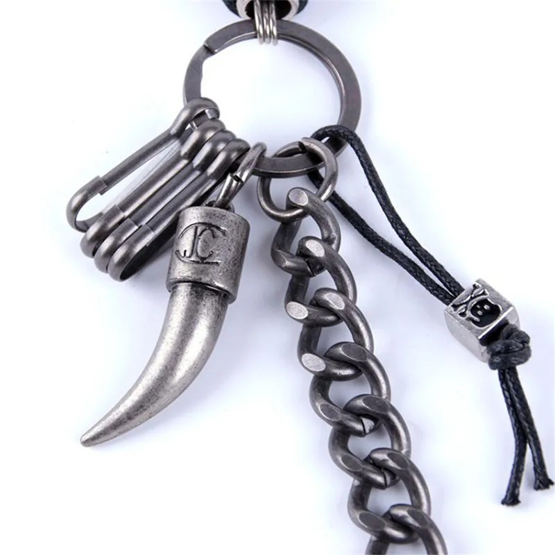 Biker Wallet Chains Wolf Tooth Charm Bicycle Belt Rock Punk Stainless Steel Motorcyle HipHop Pant Jean Chain Men 2019 DR07 | Украшения и