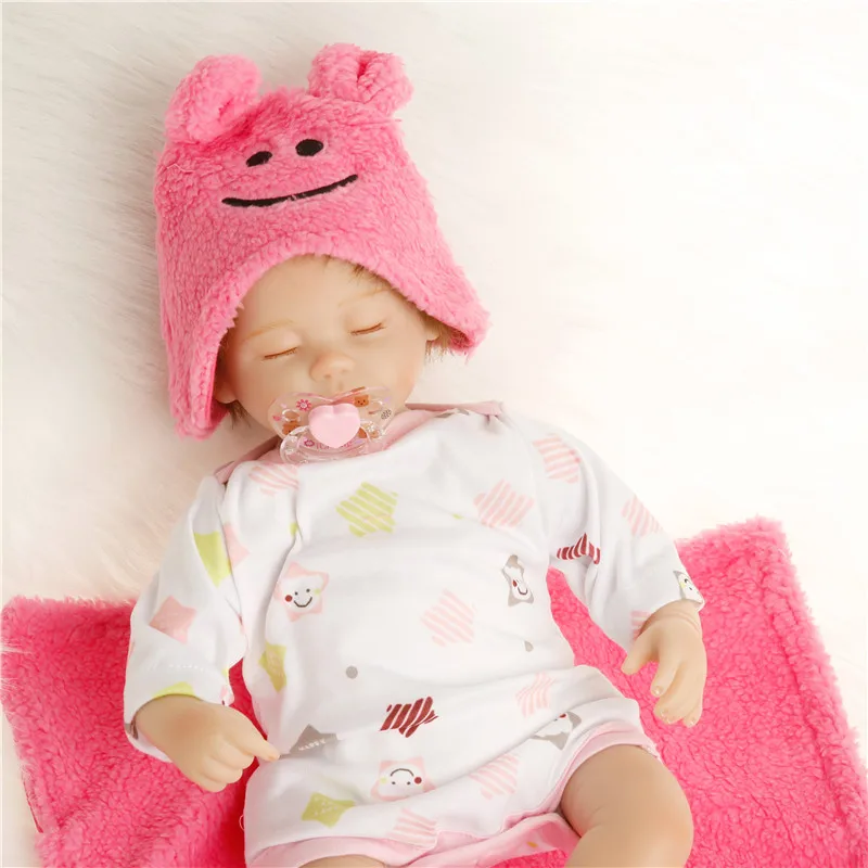 SanyDoll 16 дюймов 40 см силиконовые куклы для новорожденных Реалистичная кукла