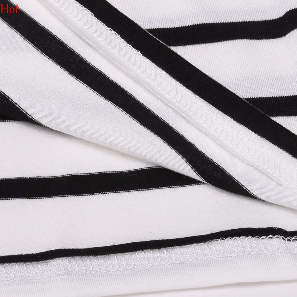 Модная женская полосатая футболка повседневные свободные футболки в полоску с v