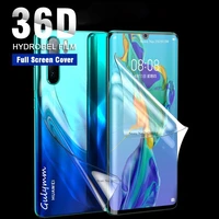 36d screen hydrogel film on for huawei mate 20 40 p20 p30 lite pro 30pro protective protector film for honor 9 10 8x lite cover