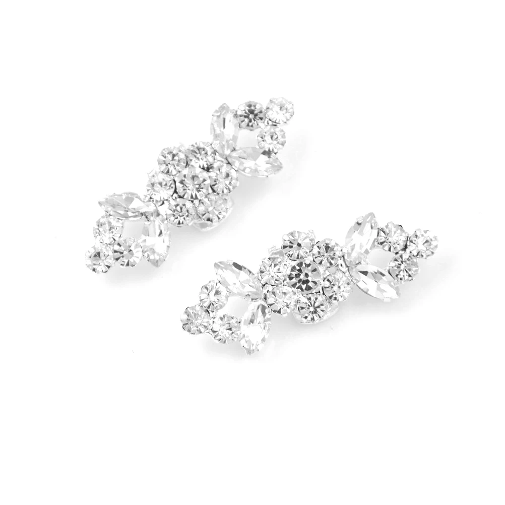 

1Pair New Crystal Shoe Clip Decoration Faux Pearl Shoe Clips Decorative Accessories Bridal Shoes Rhinestone Clip Buckle