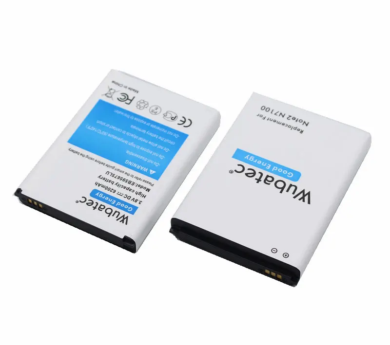 Wubatec 1x6200 мАч Note2 EB595675LU Расширенный аккумулятор + зарядное устройство для Samsung Galaxy