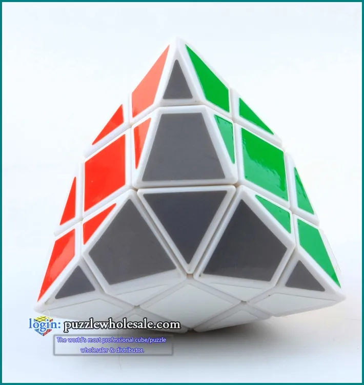 Diansheng SiJiaoWei Quadrangula 4-corner-only волшебный куб 4 угла скорость головоломка обучающая игрушка головоломка твисти cubo magico - Цвет: white