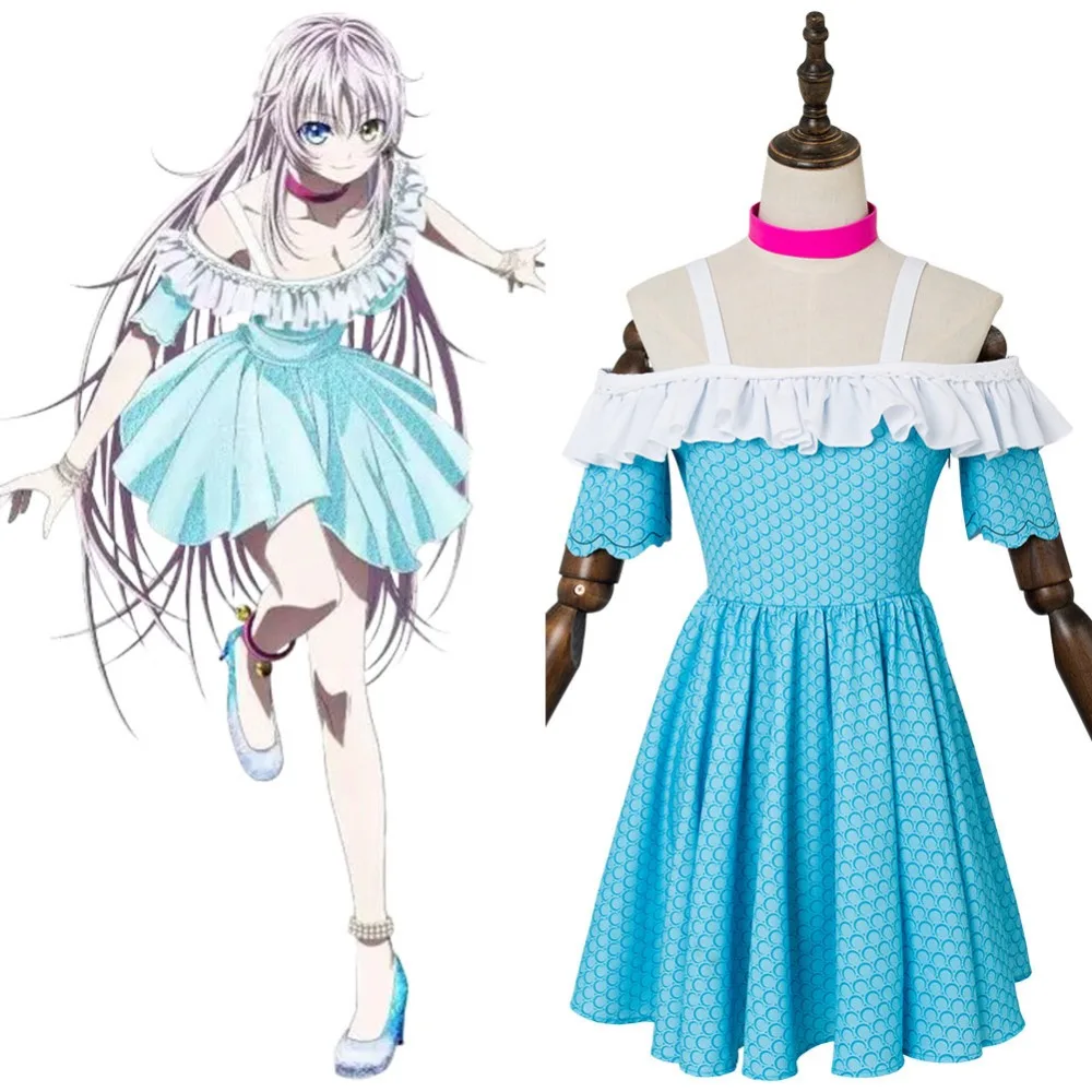 K Project Seven Stories Косплей Neko Miyabi amino синий костюм для взрослых женщин и девочек полный