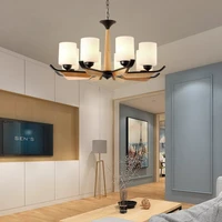 modern led chandelier lighting contemporary hanging lamp for living room home decoration indoor lighting fixture wood luxury