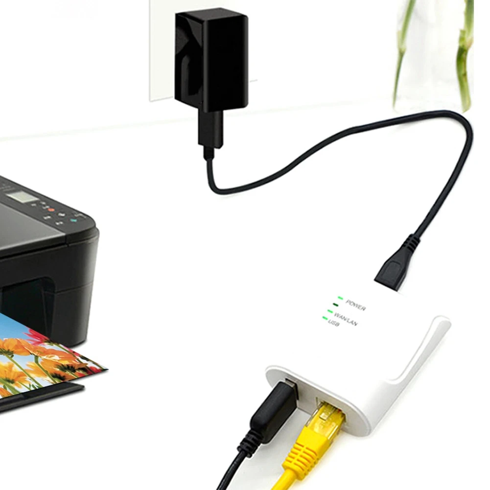 Высокоскоростной USB принтер сетевой принт сервер адаптер поделиться LAN Ethernet Сетевые принтеры