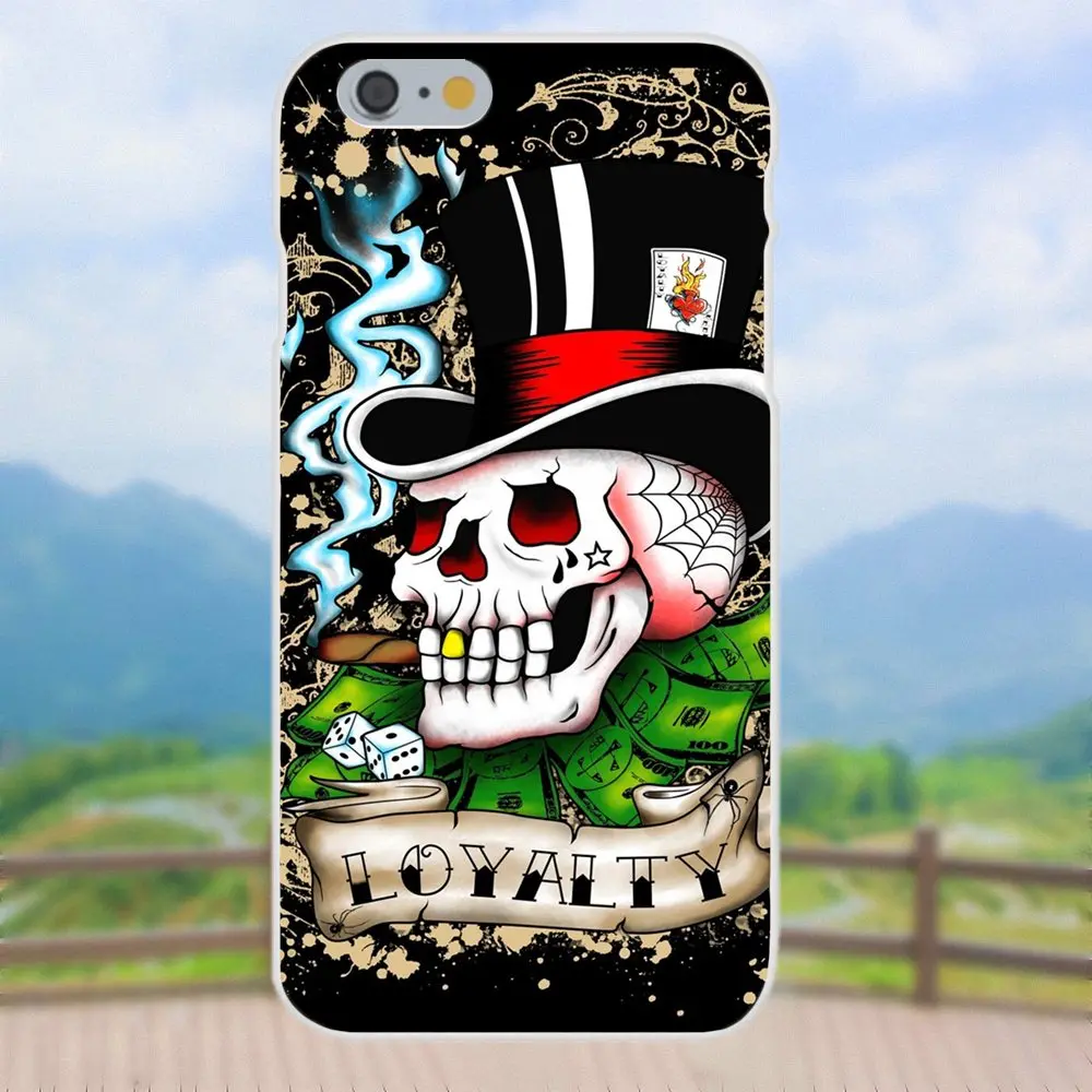Покер череп тату для Moto G G2 G3 G4 G5 htc 530 626 628 630 816 820 один A9 M7 M8 M9 M10 E9 плюс U11 мягкие