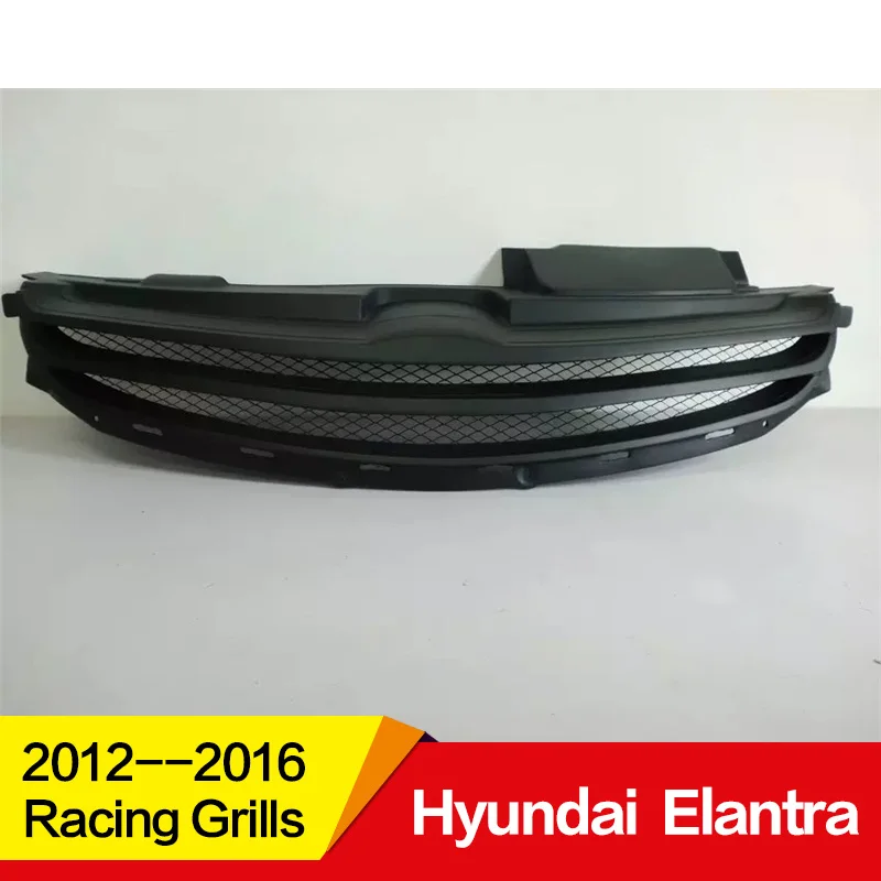 Подходит для гоночных грилей hyundai Elantra Avante 2012 13 14 15 16 лет из углеродного волокна Refitt Передняя Центральная гоночная решетка