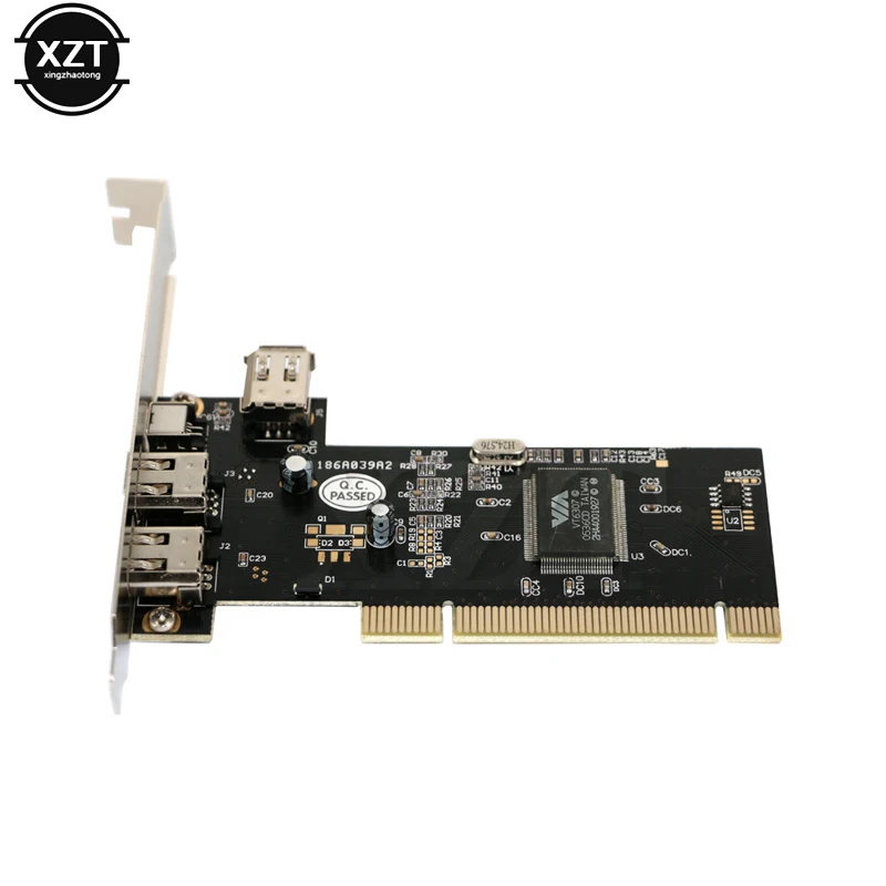 Новый 3-портовый адаптер Firewire IEEE 4/6 Pin PCI 1394 DV контроллер Карта видеозахвата для DC HDD
