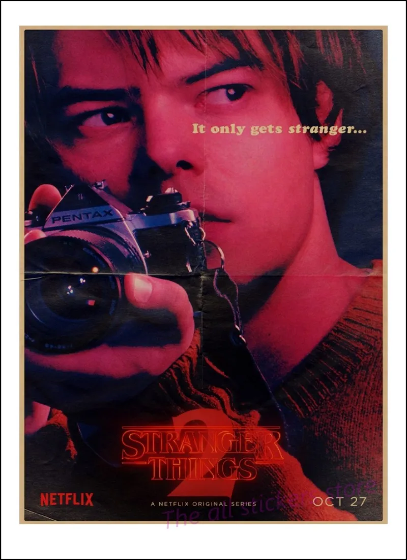 Ретро-постер очень странные дела на 2 сезона крафт-бумага для бара кафе домашний