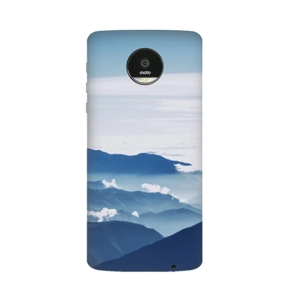 Неба облако silent туман горные пейзажи ветер синий Чехол Moto для Motorola Z Z2 силы играют