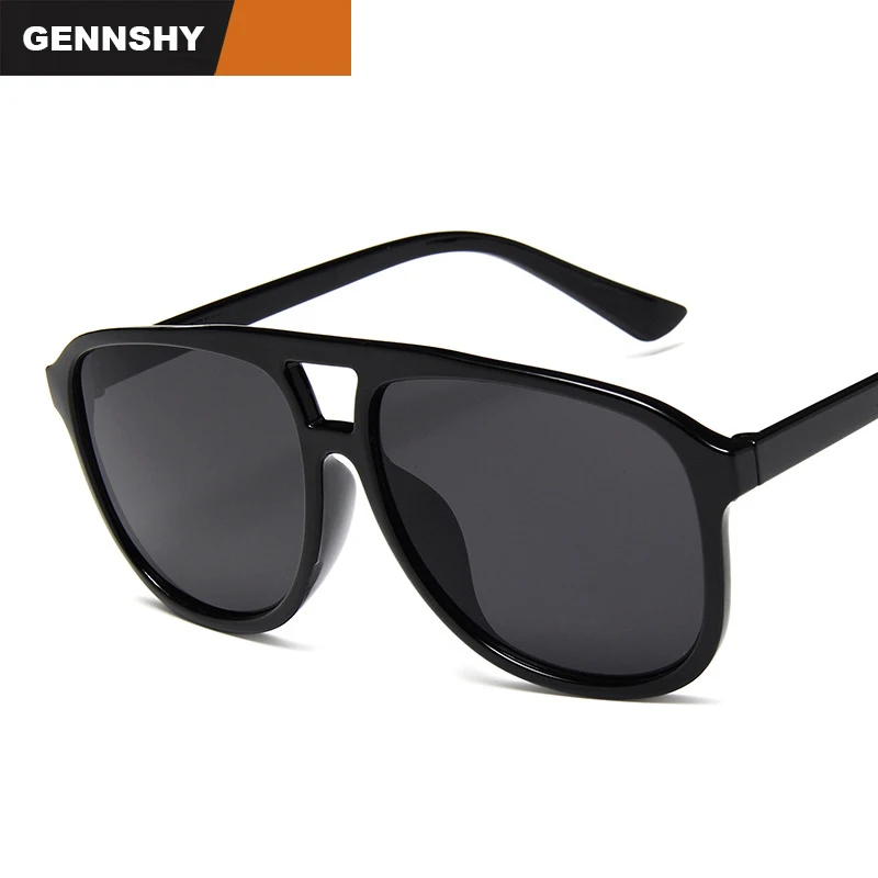 Новинка 2019 солнцезащитные очки в большой оправе для мужчин и женщин классные