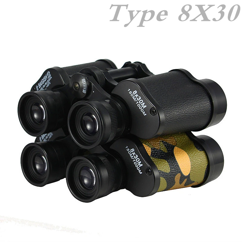 Baigish бинокль 8X30 профессиональный военный телескоп Lll ночного видения HD Русский Бинокль для охоты путешествия область FMC объектив