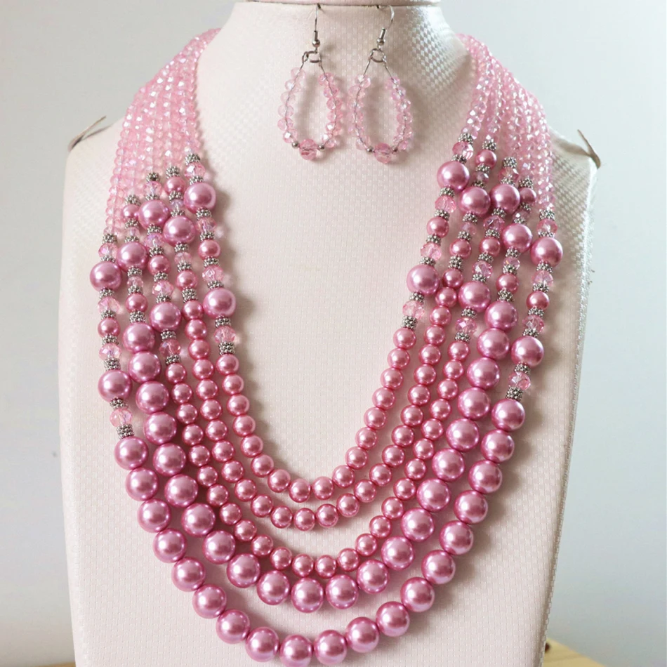 С украшением в виде кристаллов счеты граненый круглый корпус Имитация жемчужные