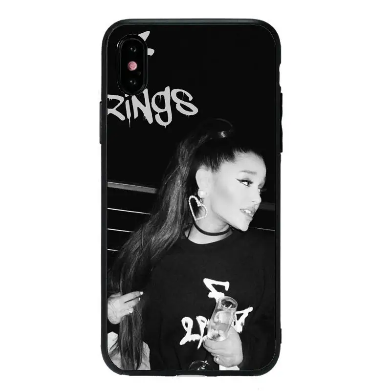 Ariana Grande ультра тонкий мультфильм шаблон Мягкий ТПУ черный чехол для телефона для iPhone 5X6 Plus 7 8 Plus XS MAX XR 10 1111Pro MAX 11Pro - Цвет: TPU