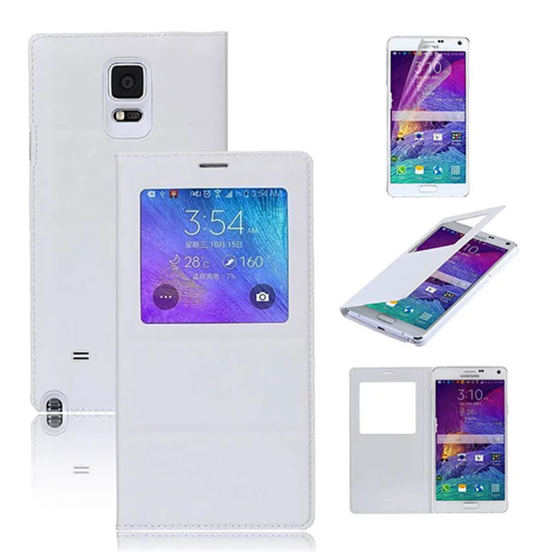 Классический кожаный роскошный чехол с окошком для фронтального экрана ПК +