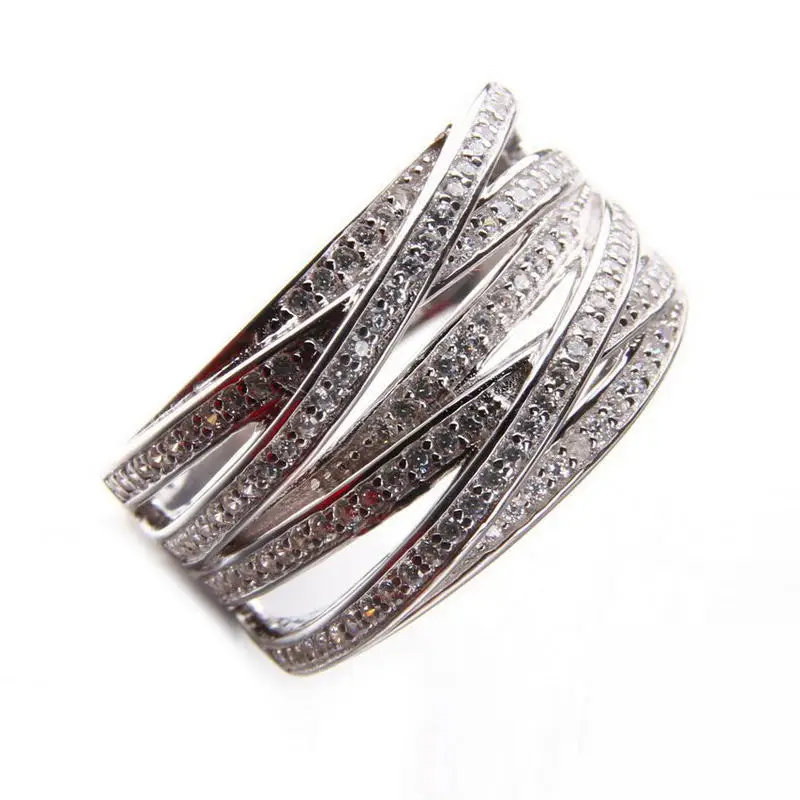 Женское и мужское кольцо модное с узлом счастливый SON из стерлингового серебра 925