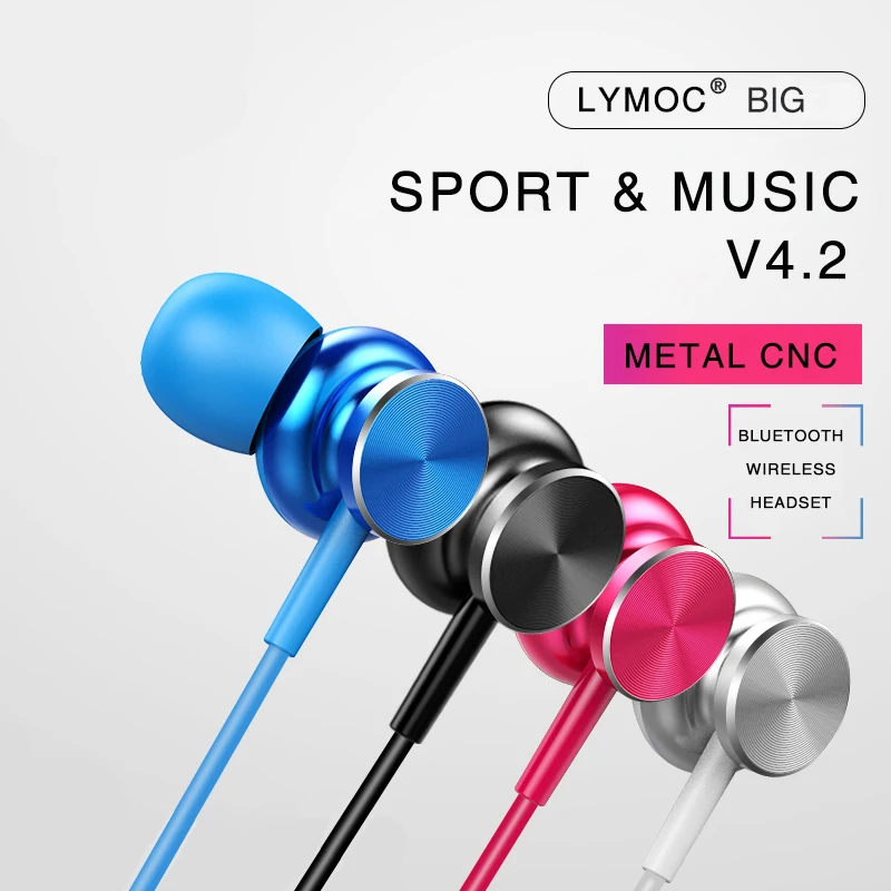 LYMOC Спортивные Bluetooth наушники беспроводная гарнитура водонепроницаемый HD