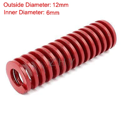 

TM 12mm OD 6mm ID 50mm 55mm 60mm Length Red Middle Load 65Mn Metal Tubular Section Spiral Stamping Compression Mould Die Spring
