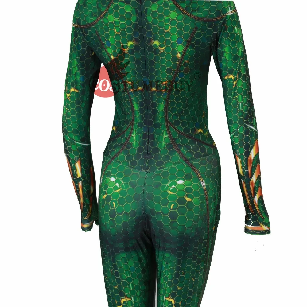 CostumeBuy Аквамен Mera queen косплэй Лига Справедливости Костюмы 3D принт Zentai комбинезон Аквамен супергерой Комбинезоны для женщин боди