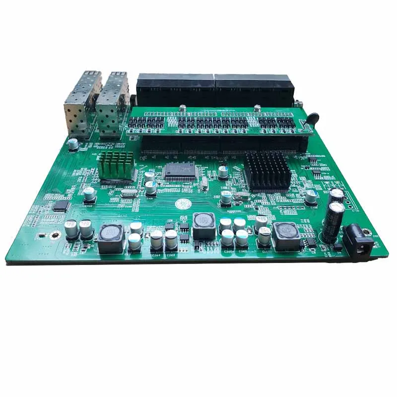 Обратное PoE Питание switch 16x10 M/100 M и 4SFP порт Gigabit Ethernet PCB Материнская плата|Сетевые