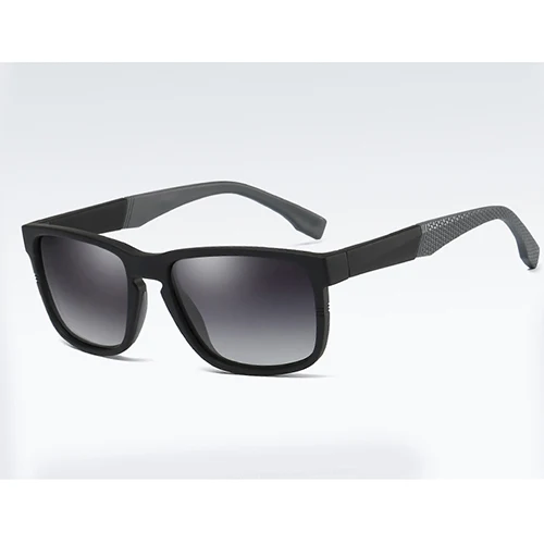 gray black Новинка TR90 HD поляризованные весенние солнечные очки с шарнирами для мужчин/женщин винтажные очки Аксессуары Солнцезащитные очки для мужчин oculos de sol - Цвет линз: gray black