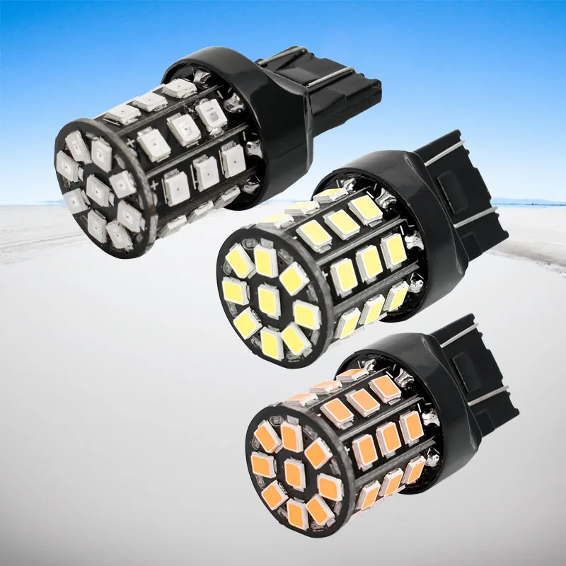 4 шт. Автомобильные светодиодные лампы T20 7443 W21/5W 33 SMD 2835 21/5 Вт|12v car led lamp|car lightsignal |
