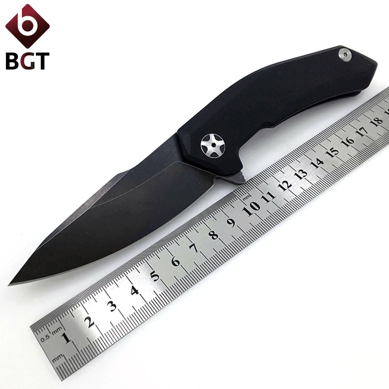 BGT ZT0095 складной карманный нож 7CR13MOV лезвие G10 + стальная ручка тактические ножи для