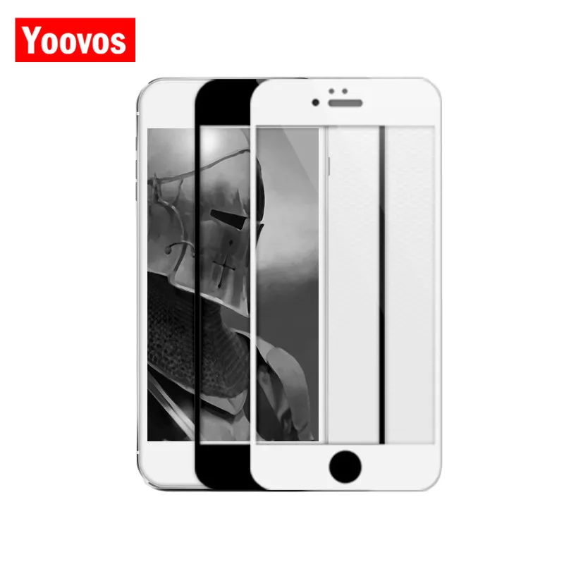 Yoovos для Iphone 7 Plus закаленное Стекло пленка 6 S телефон фильм 3D полный Экран крышка из