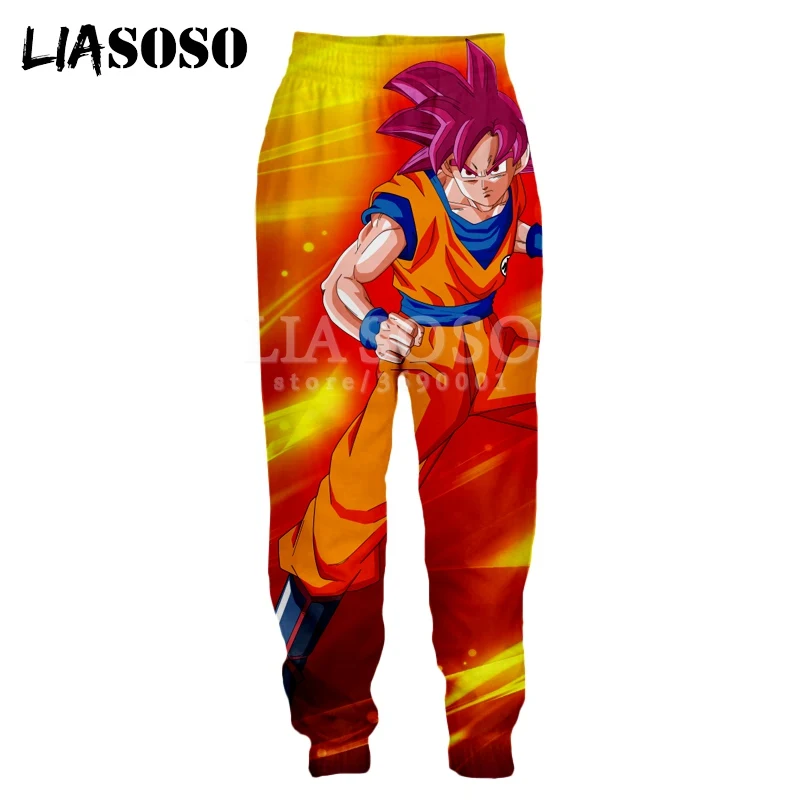 LIASOSO 3d принт мужские женские тренировочные брюки аниме Dragon Ball Z Супер Гоку Веджета, Фриза повседневные тренировочные штаны джоггеры брюки X0972