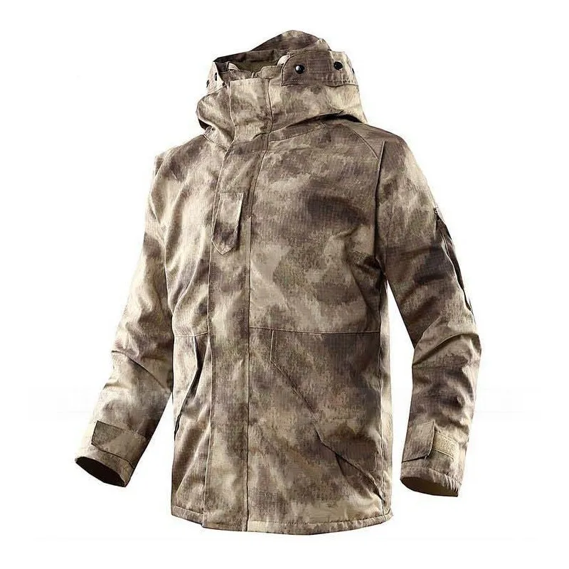 Флисовая M-65 зимняя куртка для охоты G8 ECWCS Softshell, Мужская ветровка с капюшоном Typhon, походная куртка с линнером