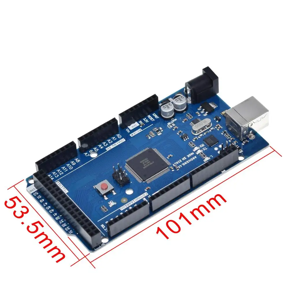 TZT Mega 2560 R3 с логотипом mega2560 REV3 ATmega2560-16AU плата(не USB кабель) совместимый Mega 2560 r3 для Arduino