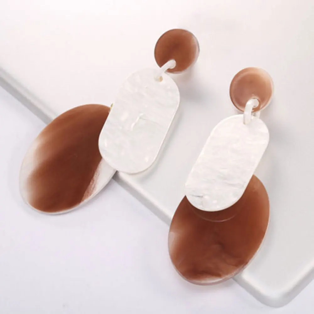 1 пара Модные Акриловые геометрические серьги висячие пирсинг для женщин