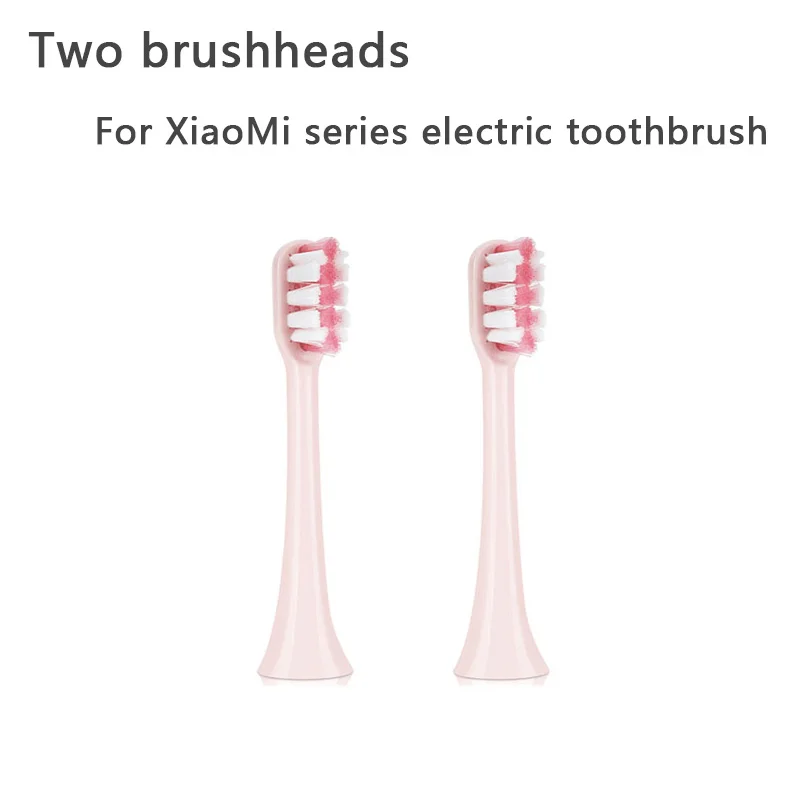 2 pink brush heads Сменные насадки для зубной щетки xiaomi, насадка для электрической зубной щетки xiaomi Mijia SOOCAS X3 SOOCARE, насадка для зубной щетки 5 - Цвет: 2 pink brush heads