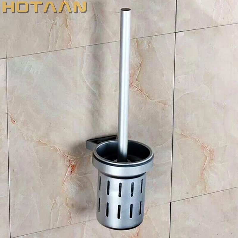 

Free Shipping Toilet Brush Holder,solid Construction Base In Oxidation Finish + Aluminium Cup,bathroom Accessories YT-2201