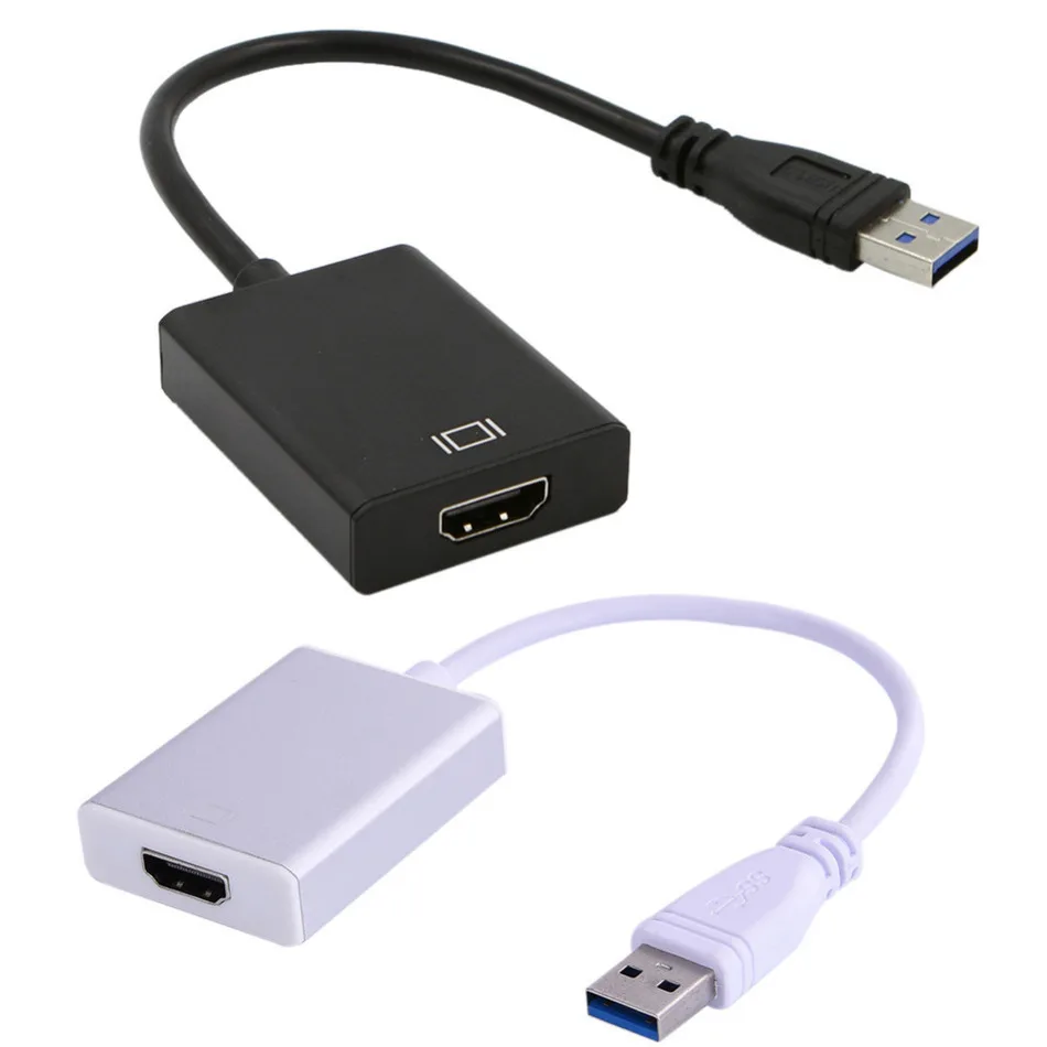 Универсальный портативный адаптер для видеокабеля USB 3 0 в HDMI HD 1080P конвертер ПК