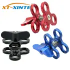 Алюминиевая шариковая осветительная арматура CNC для камеры для дайвинга с зажимом-бабочкой адаптер с тройным зажимом для Gopro 5 6