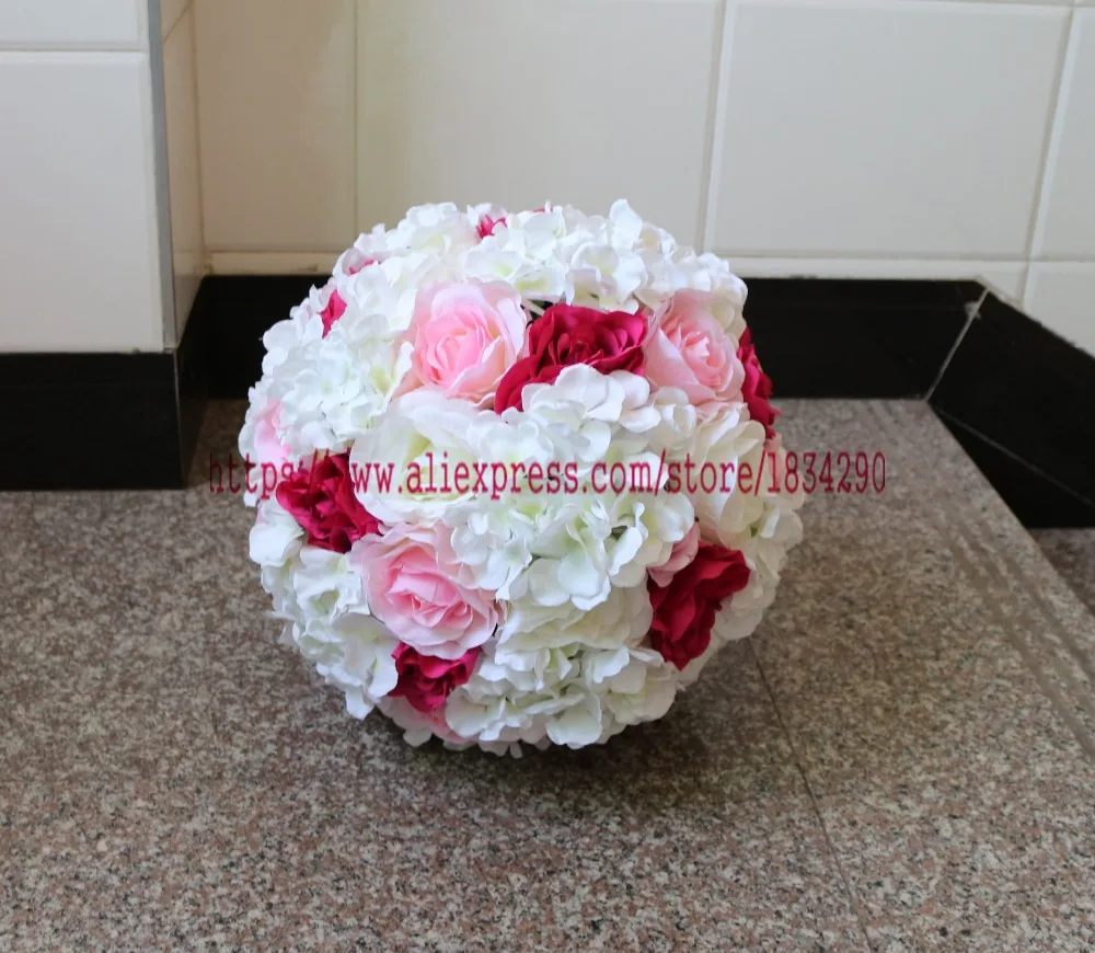 30 см 10 шт./лот искусственный шелк роза гортензия свадебное украшение целующийся