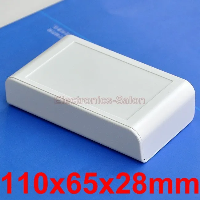 

Desktop Instrumentation Project Enclosure Box Case, Full White, 110x65x28mm