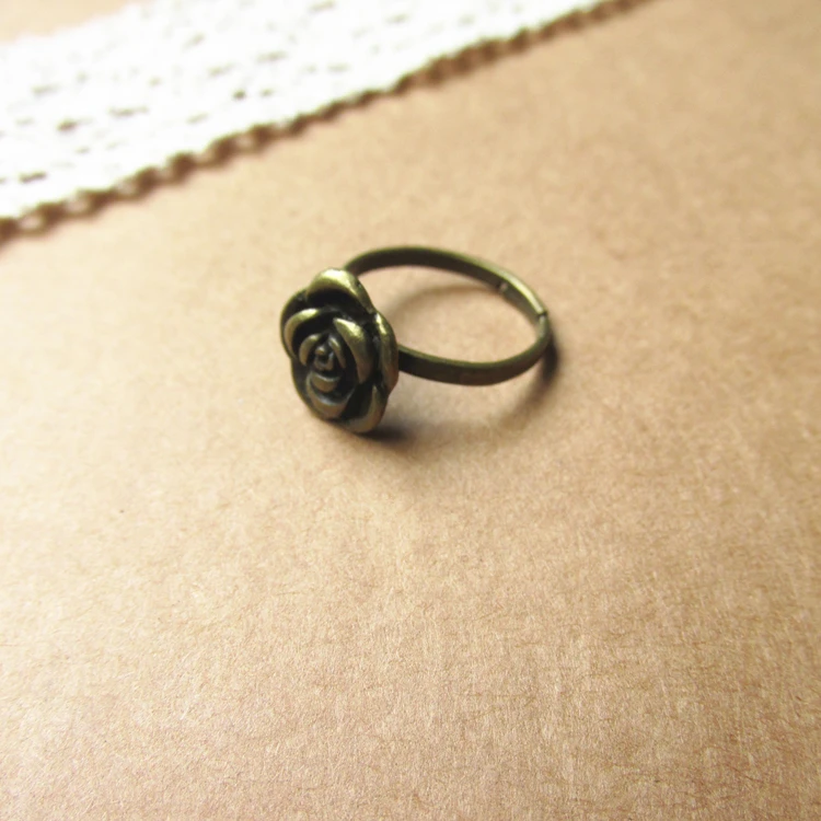 Новинка женское регулируемое бронзовое кольцо в стиле ретро | Украшения и