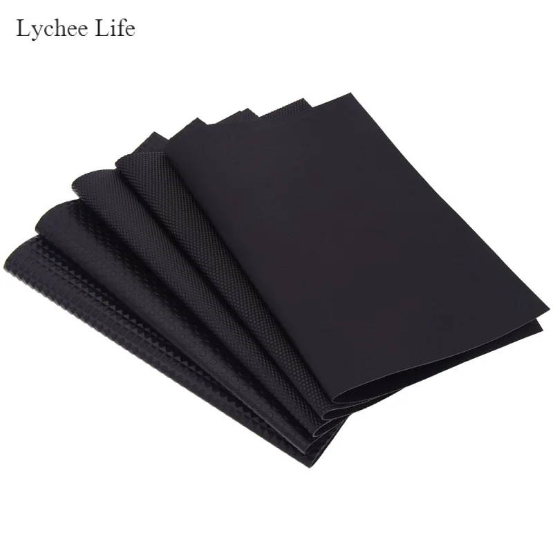 Lychee Life винтажный черный ПВХ искусственная кожа ткань сделай сам швейный бумажник