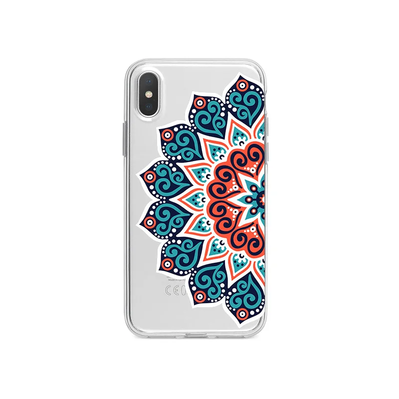 Мандала узорчатый силиконовый чехол для телефона iPhone 6 6S 7 8 Plus 5 5S SE мягкий X XR XS MAX |